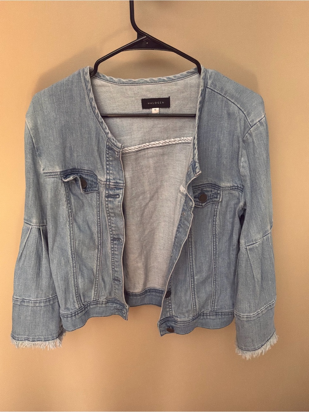 Halogen Light Blue Denim Shirt Jacket